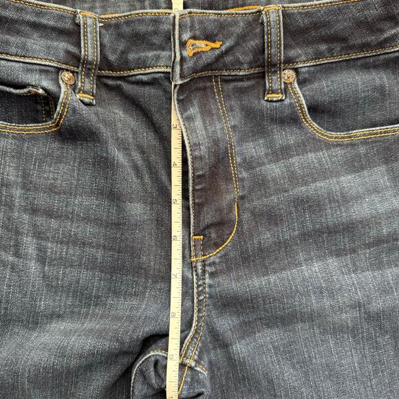 American Eagle Next Level Stretch Skinny Dark Denim Jeans Size 8 Regular Classic - Picture 5 of 8